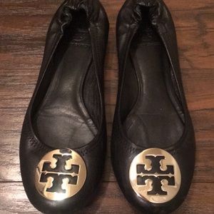 Black Tory Burch Flats